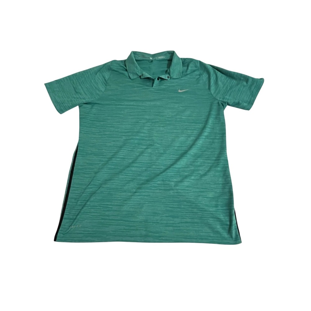 Nike Dri-FIT Tiger Woods Collection‎ Golf Polo Shirt Mens XL Green Athletic golf